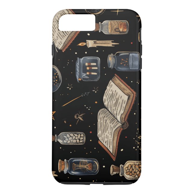 Witchcraft Potion Pattern – Halloween Magic Case-Mate iPhone Case (Back)