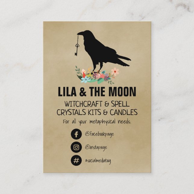 Witchcraft Product List Business Card (Front)