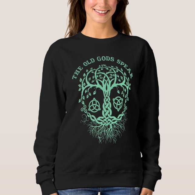 Witchcraft Wiccan Pagan Tree Of Life  2 Sweatshirt (Front)