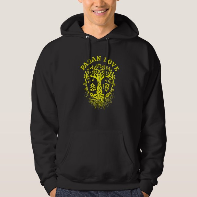 Witchcraft Wiccan Pagan Tree Of Life  7 Hoodie (Front)