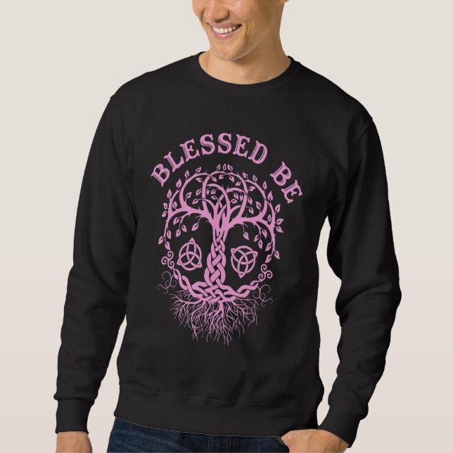 Witchcraft Wiccan Pagan Tree Of Life 8 Sweatshirt (Front)