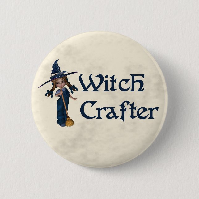 Witchcrafter 6 Cm Round Badge (Front)