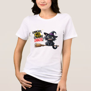 Witcher's Chaos: Black Cats in Action Tri-Blend Shirt