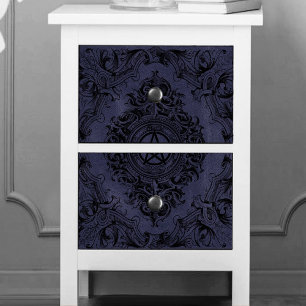 Witchery Flourish Dusty Purple Fantasy Pentacle Tissue Paper