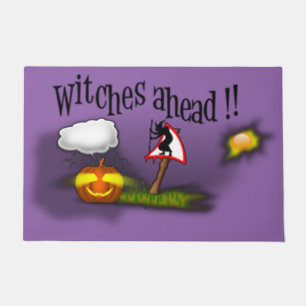 Witches Ahead Doormat