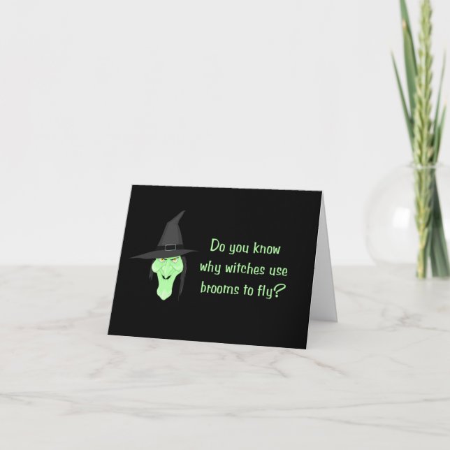 Witches and Brooms Card (Front)