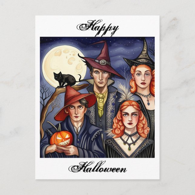 Witches and Warlocks Postcard (Front)