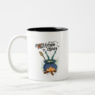 Witches Be Crazy Two-Tone Coffee Mug