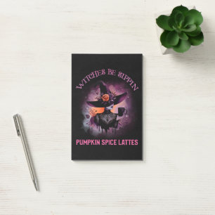 Witches Be Sippin’ Pumpkin Spice Lattes Post-it Notes