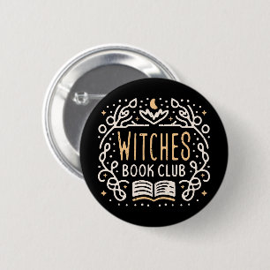 Witches book club fantasy reading group 6 cm round badge
