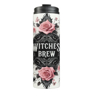 Witches’ Brew Gothic Floral Design Thermal Tumbler