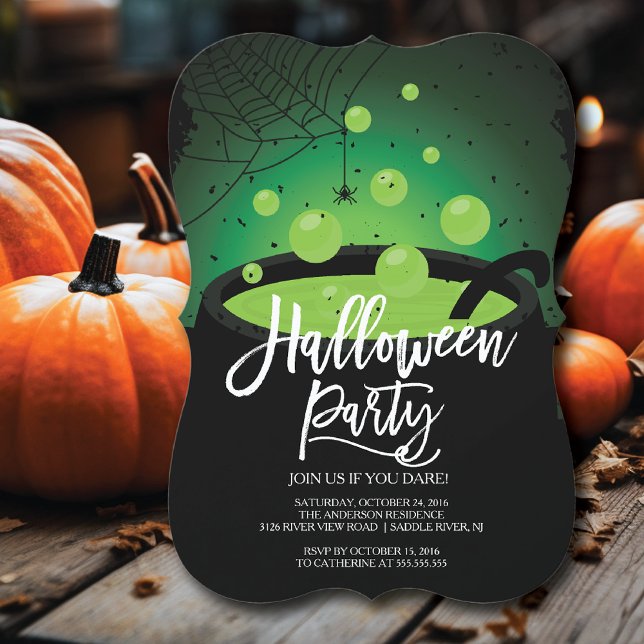 Witches Brew Halloween Party Invitation (Creator Uploaded)