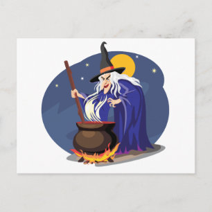 Witches Brew Halloween Postcard