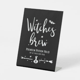 Witches Brew Pedestal Sign