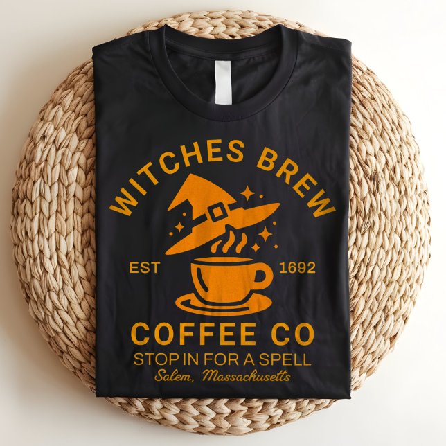 Witches Brew Salem Massachusetts Halloween Coffee  Tri-Blend Shirt (Creator Uploaded)