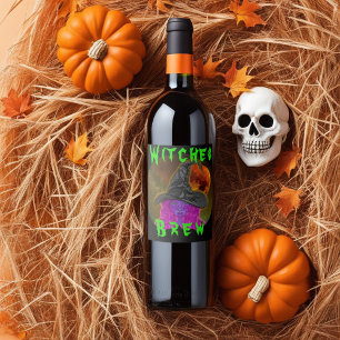 Witches Brew Wine Label