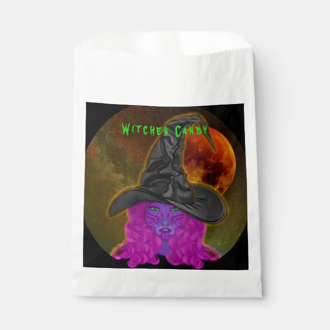 Witches Candy Halloween Witch Trick or Treat Favour Bags (Front)