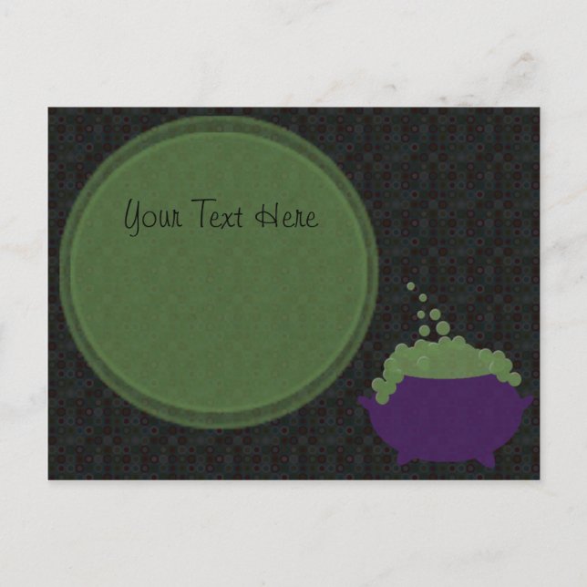 witches cauldron bublle card (Front)