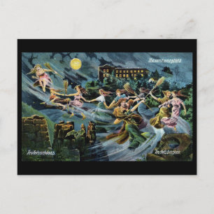 Witches Dance Walpurgis Night postcard