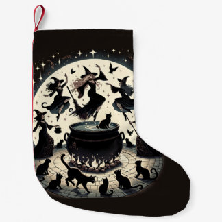 Witches Dans: Enchanted Forest Gathering Small Christmas Stocking