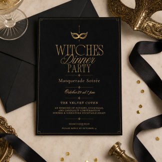 Witches Dinner Party Invitation