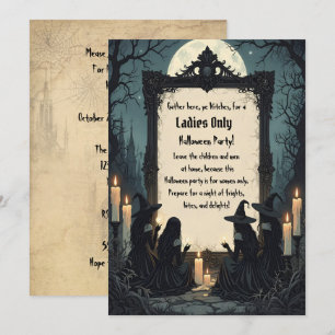 Witches' Gathering Halloween Party Invitation