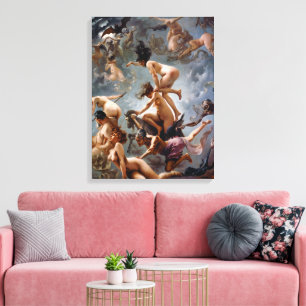 Witches Going to Their Sabbath Falero Canvas Print