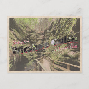 Witches Gulch Wisconsin Vintage Style Postcard