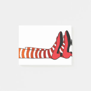 witches legs post-it notes