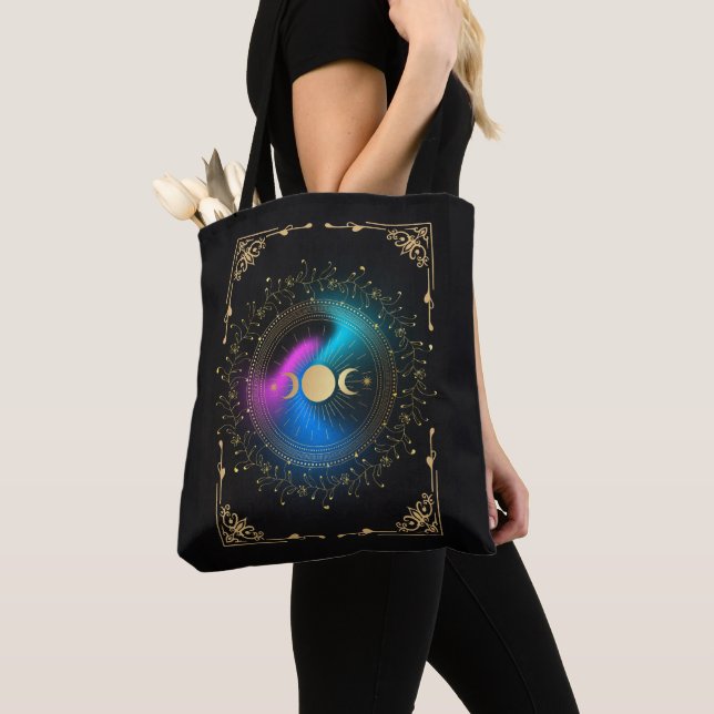Witches Lunar eclipse Tote Bag (Close Up)