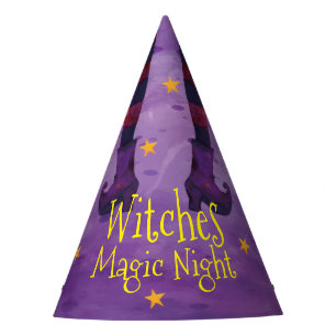 Witches Magic Night Halloween   Party Hats