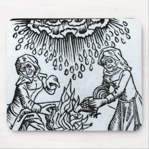 Witches Making a Spell, 1489 Mouse Pad