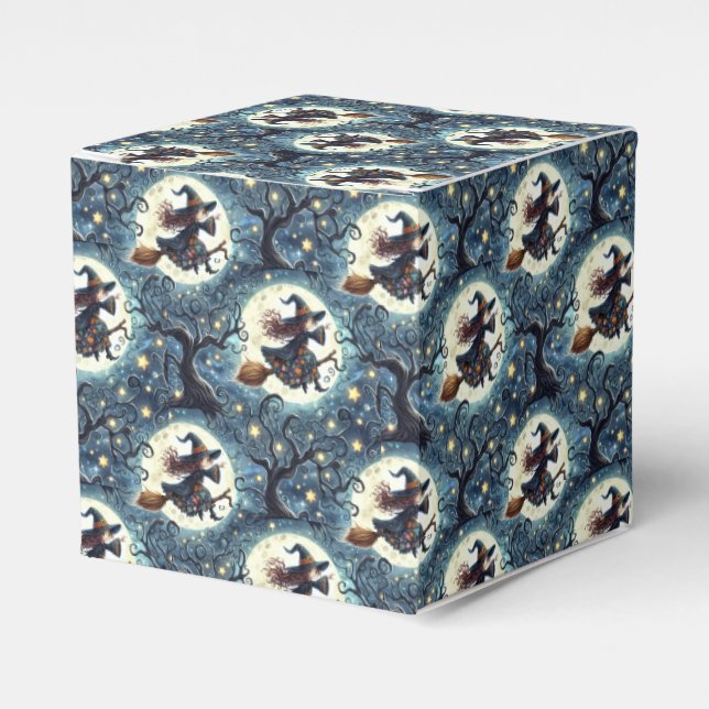 Witches, Moons and Twisted Trees Favour Box (Front Side)