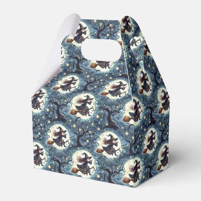 Witches, Moons and Twisted Trees Favour Box (Front Side)