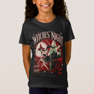 Witches’ Night Vintage Halloween Witch Kids T-Shirt