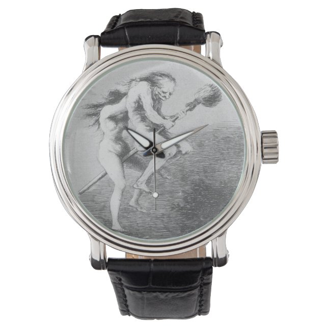 Witches On A Broomstick By Francisco Goya Watch (Front)