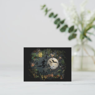 Witches party night card