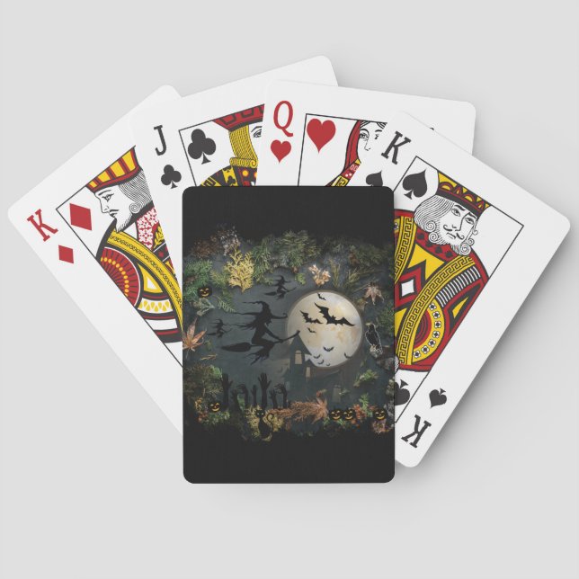 Witches Party Night Playing Cards (Back)