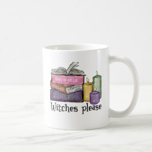 Witches Please – Stack of Witchy Books Coffee Mug