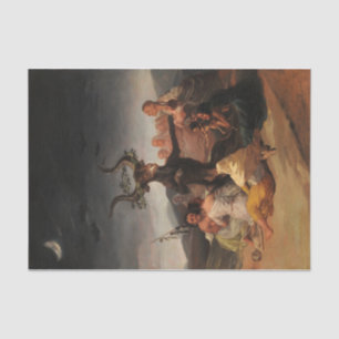 Witches' Sabbath by Francisco de Goya Tissue Paper