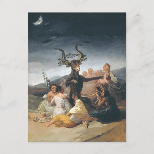 Witches Sabbath - Francisco de Goya (1797-1798) Postcard (Front)