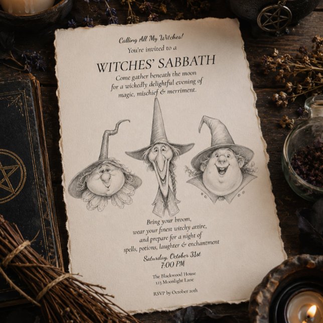 Witches Sabbath Halloween Invitation (Creator Uploaded)