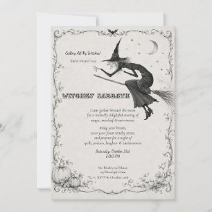 Witches Sabbath Halloween Invitation