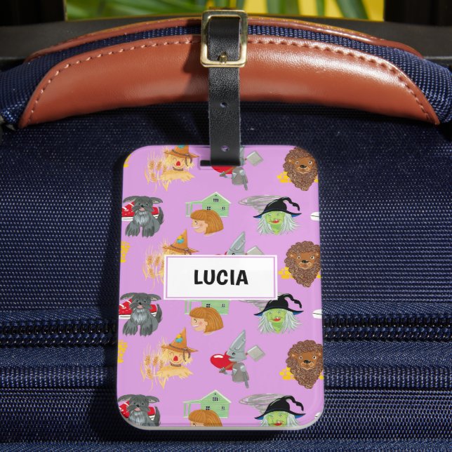 Witches, scarecrow and lion luggage tag (Front Insitu 2)
