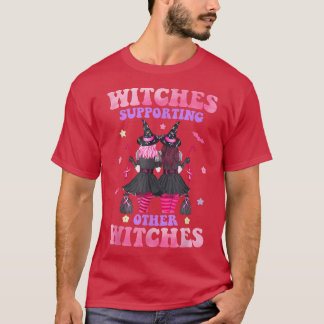 Witches Supporting Other Witches Breast Cancer Hal T-Shirt
