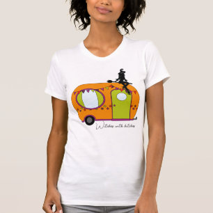 Witches with hitches Halloween rv camper trailer T-Shirt