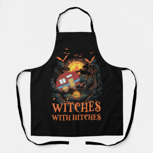 Witches With Hitches Halloween Witches Camping Lov Apron