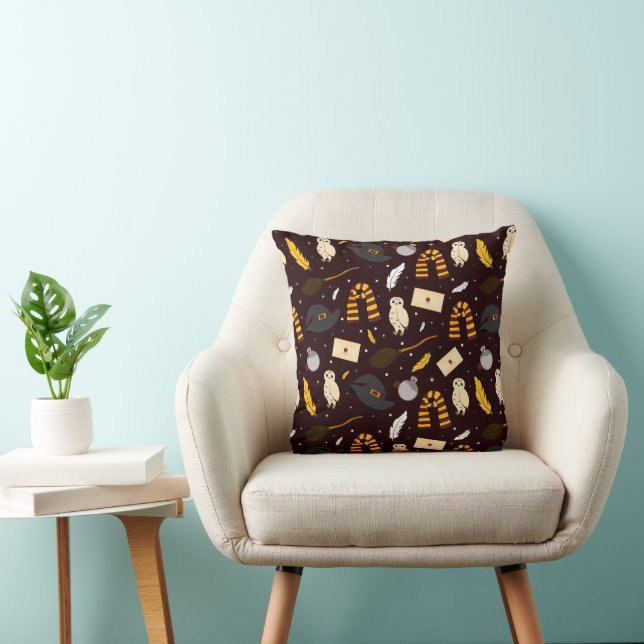 Witches, Wizards & Magic Pattern Cushion (Chair)