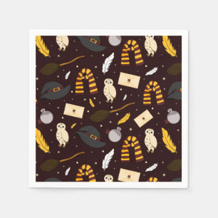 Witches, Wizards & Magic Pattern Napkin