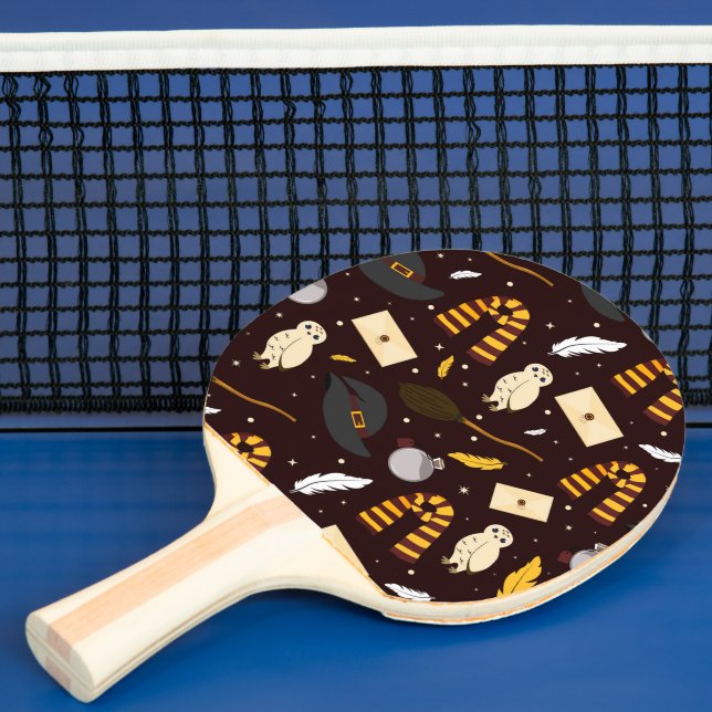 Witches, Wizards & Magic Pattern Ping Pong Paddle (Insitu)